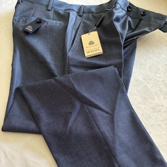 NEW w tags. Angelico Super140's pants Sz34. Regular Fit 100% wool. Made in Italy - Picture 6 of 11